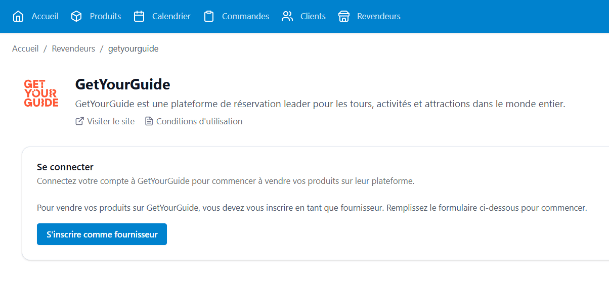 Acceso a Get Your Guide desde Explorates