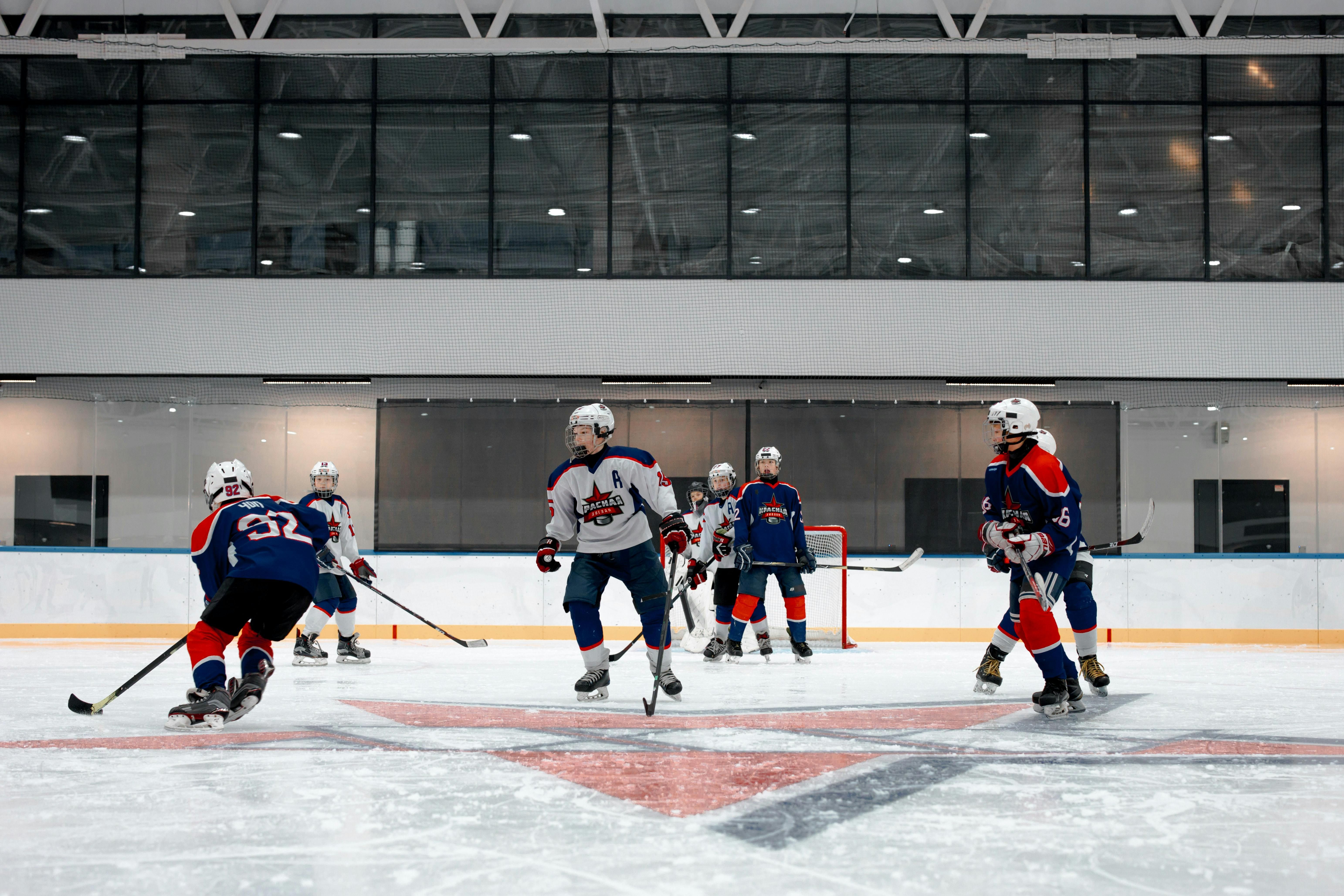 Eishockeyspieler auf dem Eis